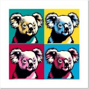 Colorful Koala Canvas: Pop Art Perfection Posters and Art